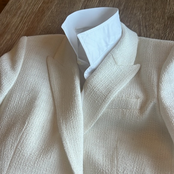 VERONICA BEARD WOODLEY DICKEY TWEEDjacket/blazer, ivory/white, size 8 - Picture 15 of 15